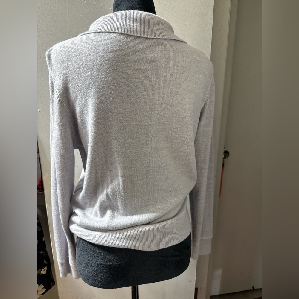 Carolyn Taylor Gray Knit Cardigan - Picture 2 of 3